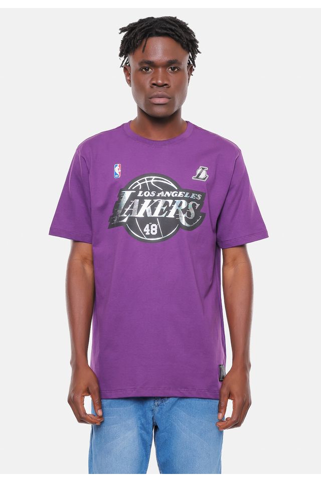 Camiseta-NBA-Rainbow-Los-Angeles-Lakers-Roxa-Escuro