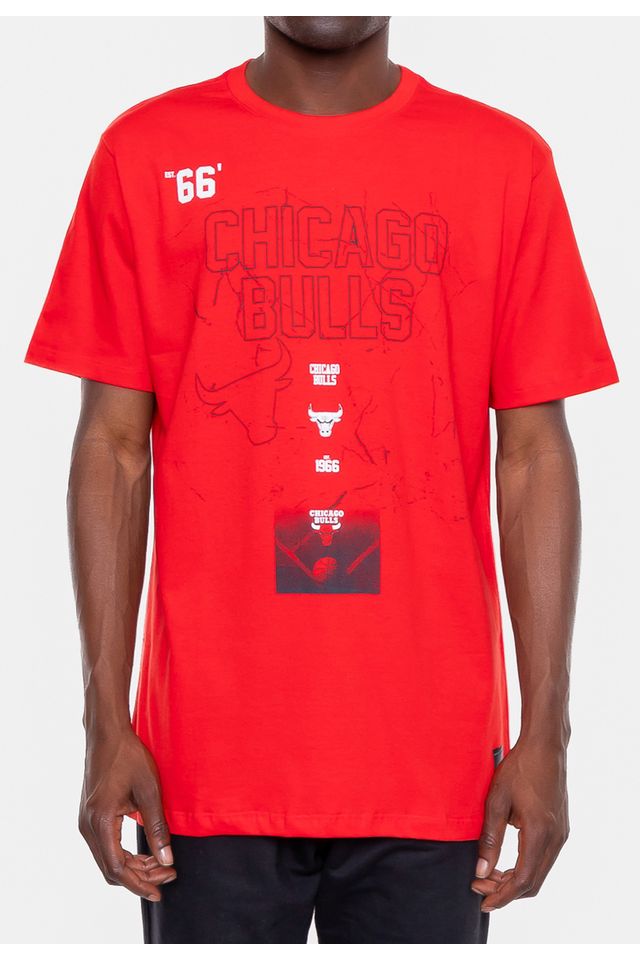 Camiseta-NBA-Thunder-Chicago-Bulls-Vermelha