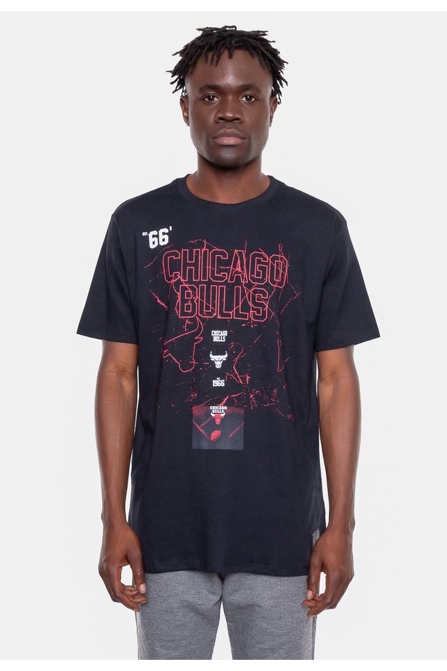 Camiseta-NBA-Thunder-Chicago-Bulls-Preta