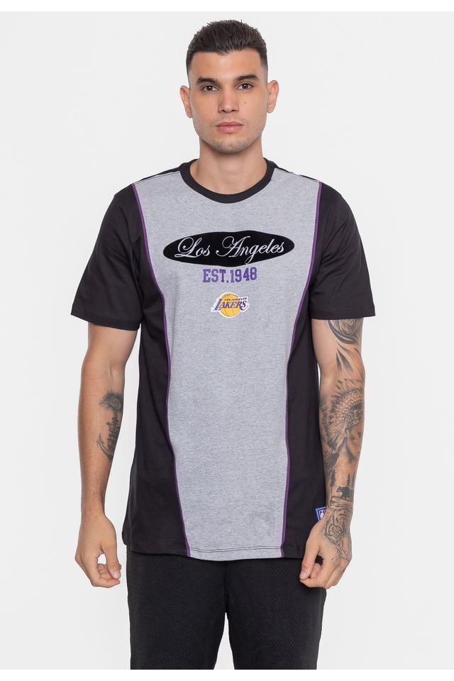 Camiseta-NBA-Eightie-Team-Los-Angeles-Lakers-Preta