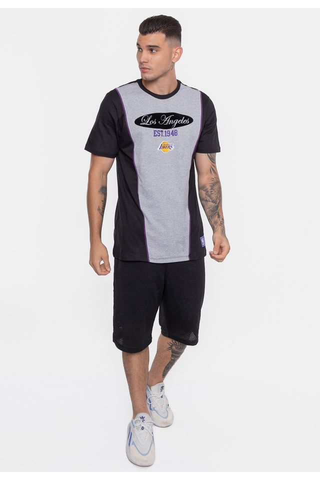 Camiseta-NBA-Eightie-Team-Los-Angeles-Lakers-Preta