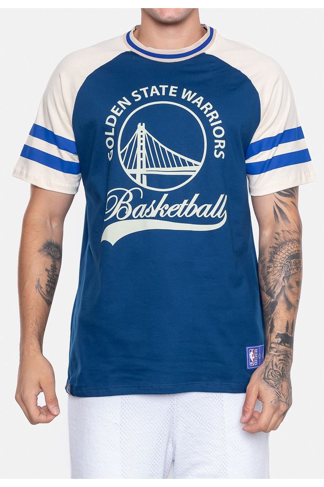 Camiseta-NBA-Seventy-Golden-State-Warriors-Azul-Indigo