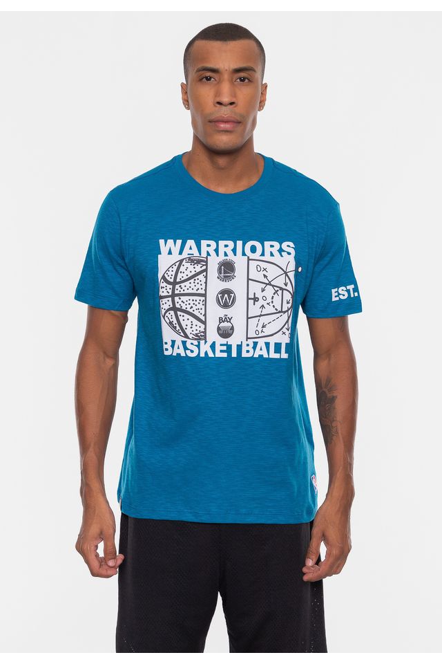 Camiseta-NBA-Straight-Up-Golden-State-Warriors-Azul-Misteri