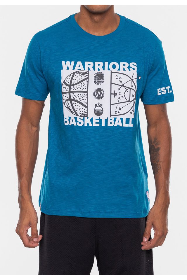 Camiseta-NBA-Straight-Up-Golden-State-Warriors-Azul-Misteri