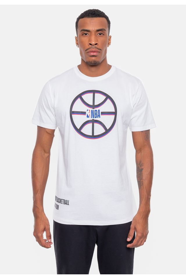 Camiseta-NBA-Outline-Branca-Off