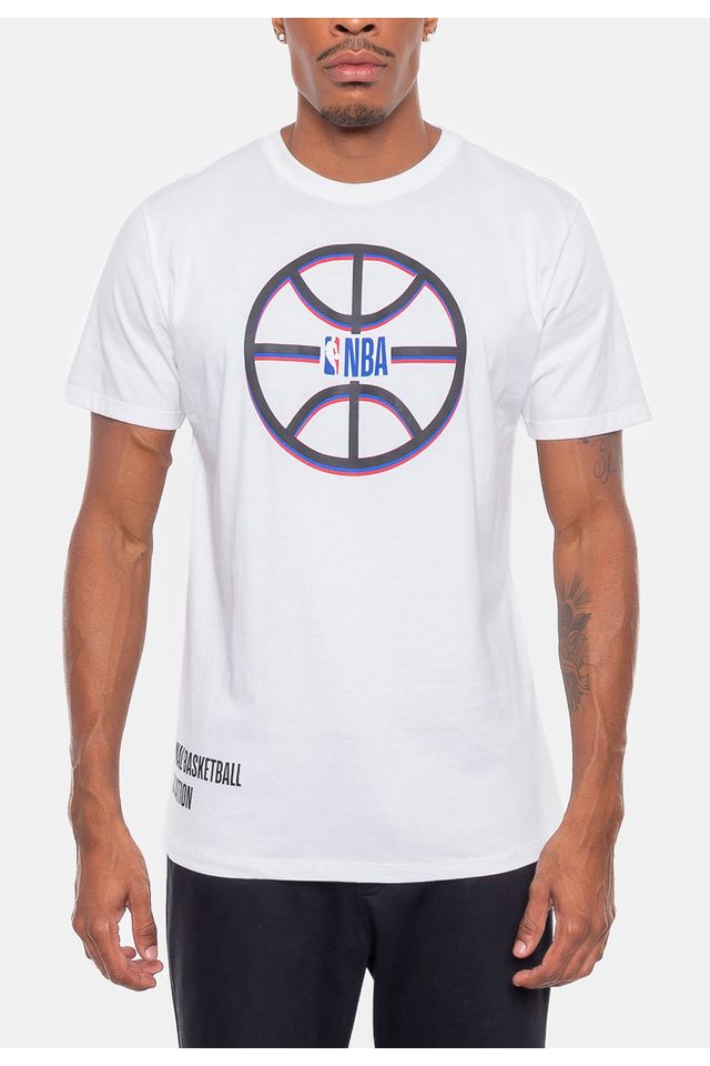 Camiseta-NBA-Outline-Branca-Off