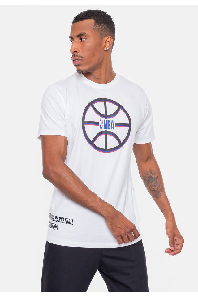 Camiseta-NBA-Outline-Branca-Off