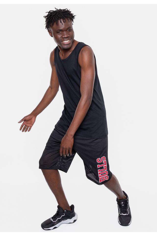 Bermuda-NBA-Sintetica-Mesh-Chicago-Bulls-Preta