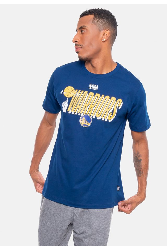 Camiseta-NBA-Hand-On-Ball-Golden-State-Warriors-Azul-Indigo