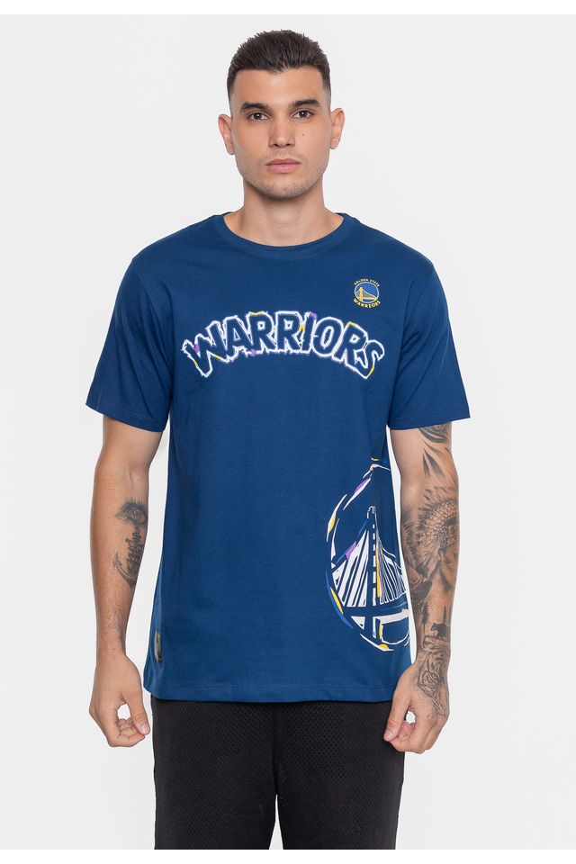 Camiseta-NBA-Colors-Golden-State-Warriors-Azul-Indigo