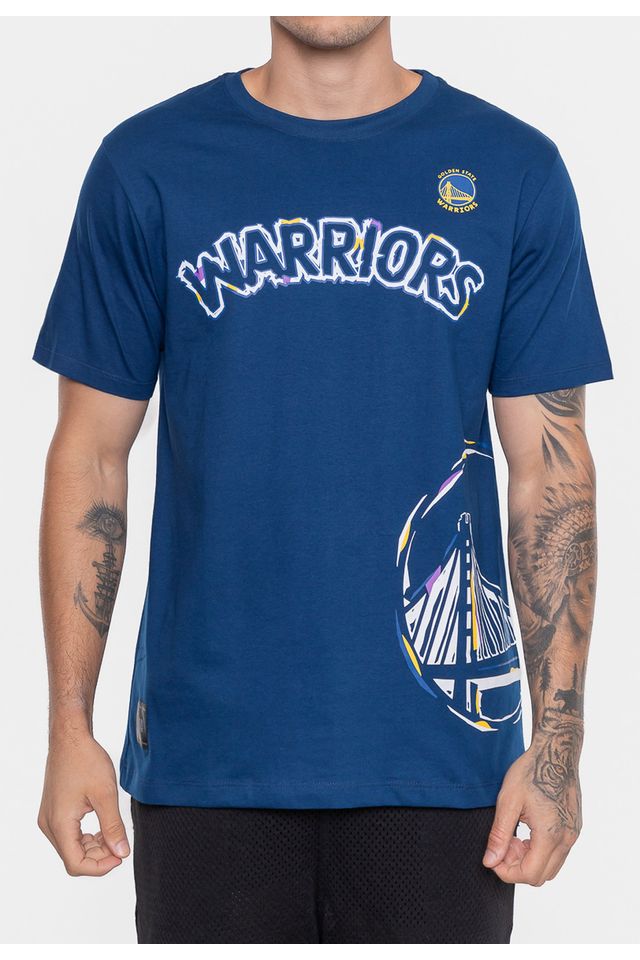 Camiseta-NBA-Colors-Golden-State-Warriors-Azul-Indigo