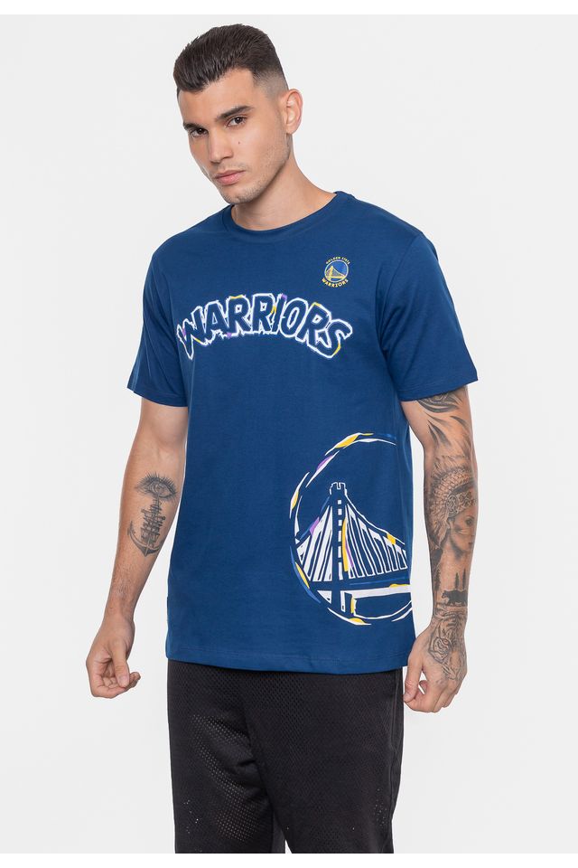 Camiseta-NBA-Colors-Golden-State-Warriors-Azul-Indigo