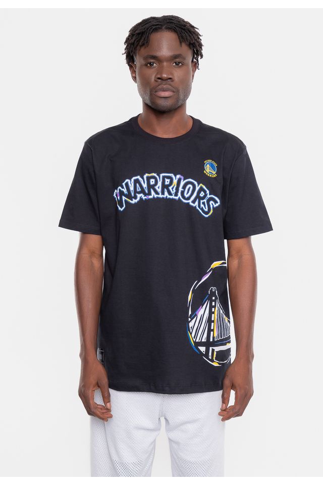 Camiseta-NBA-Colors-Golden-State-Warriors-Preta