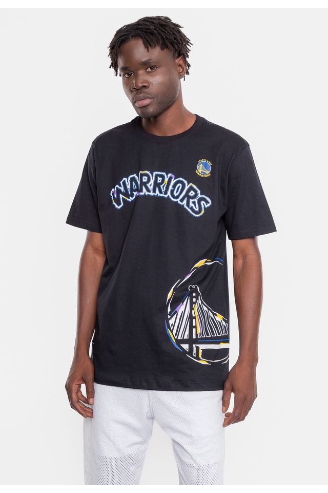 Camiseta-NBA-Colors-Golden-State-Warriors-Preta