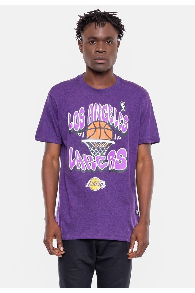Camiseta-NBA-Basket-Los-Angeles-Lakers-Roxa