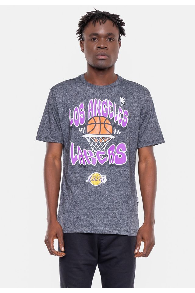 Camiseta-NBA-Basket-Los-Angeles-Lakers-Preta