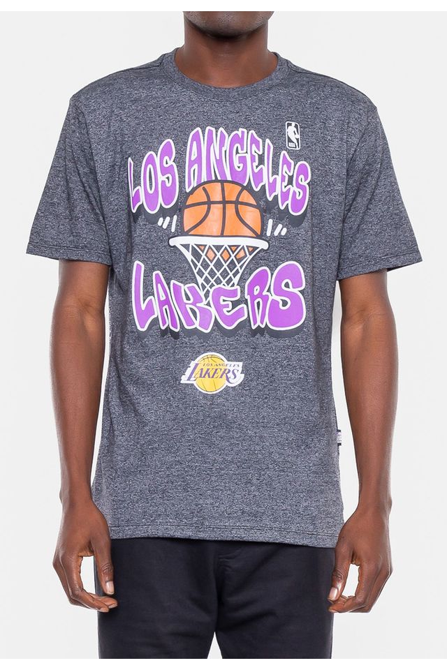 Camiseta-NBA-Basket-Los-Angeles-Lakers-Preta