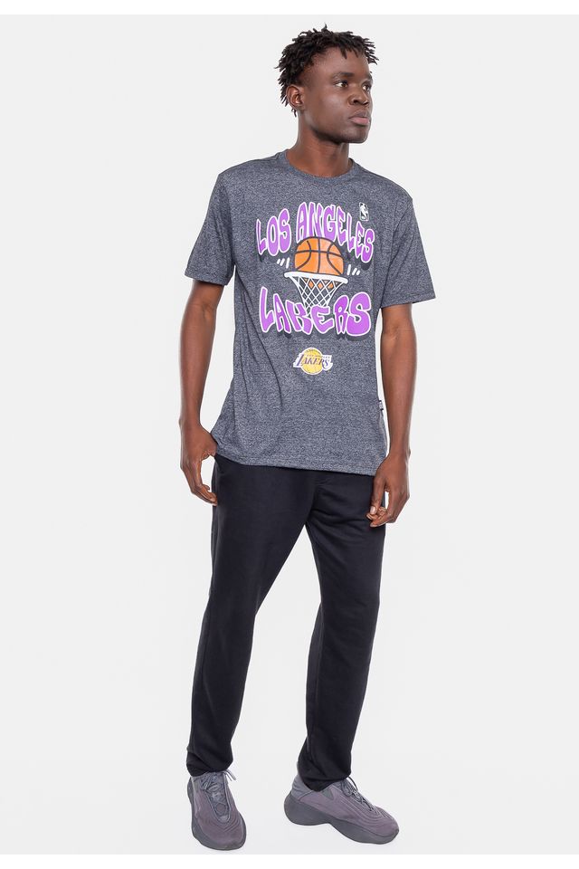 Camiseta-NBA-Basket-Los-Angeles-Lakers-Preta