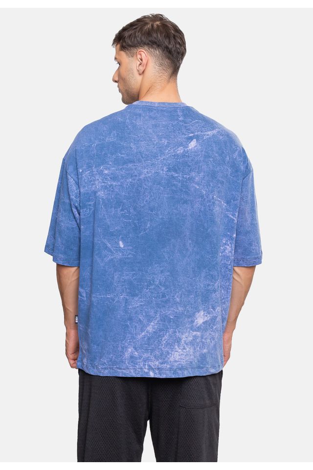 Camiseta-NBA-Oversized-Gothic-Team-New-York-Knicks-Azul-Marinho