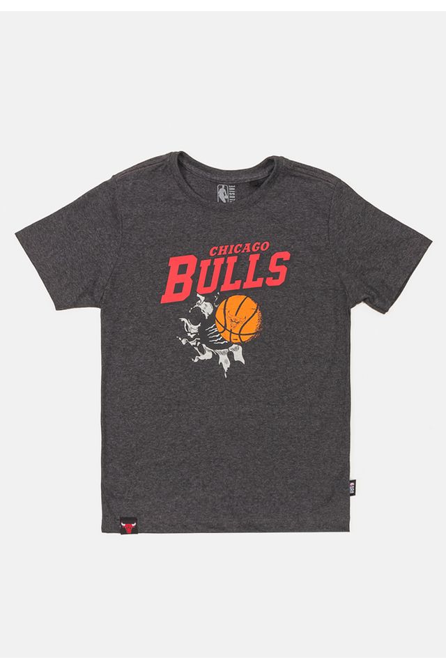 Camiseta-NBA-Juvenil-Air-Ball-Chicago-Bulls-Preta-Mescla-Vintage