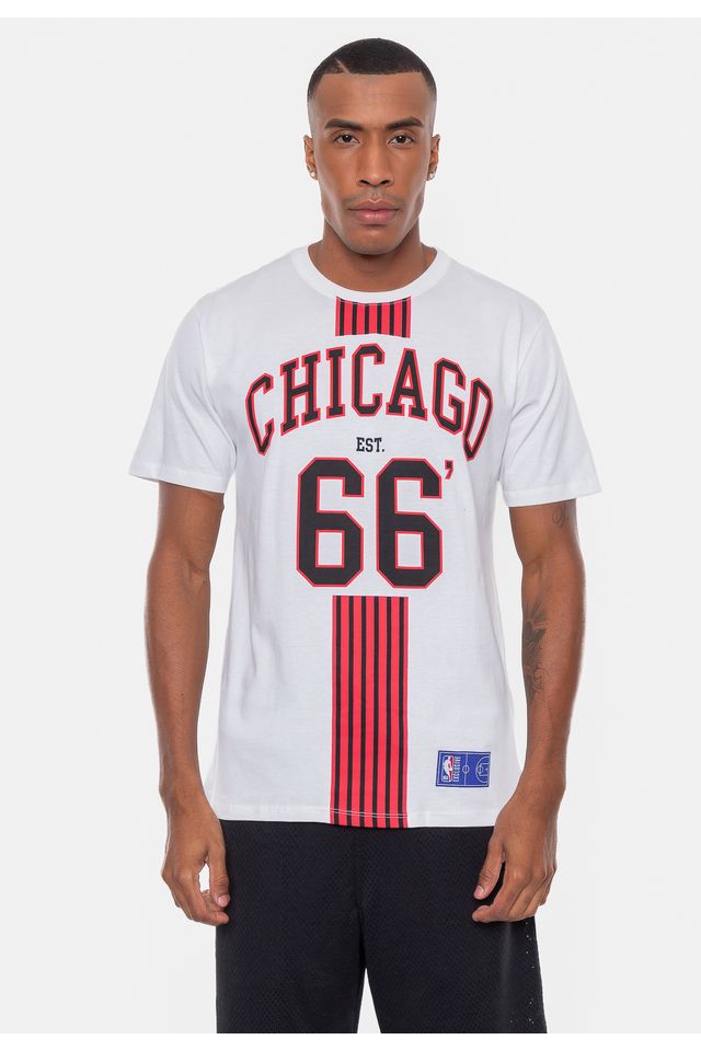 Camiseta NBA City Number Chicago Bulls Branca Off Urbane