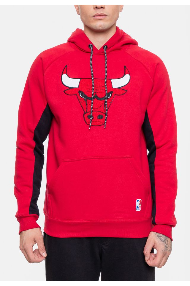 Moletom-NBA-Masculino-Chicago-Bulls-Vermelho-Rubro