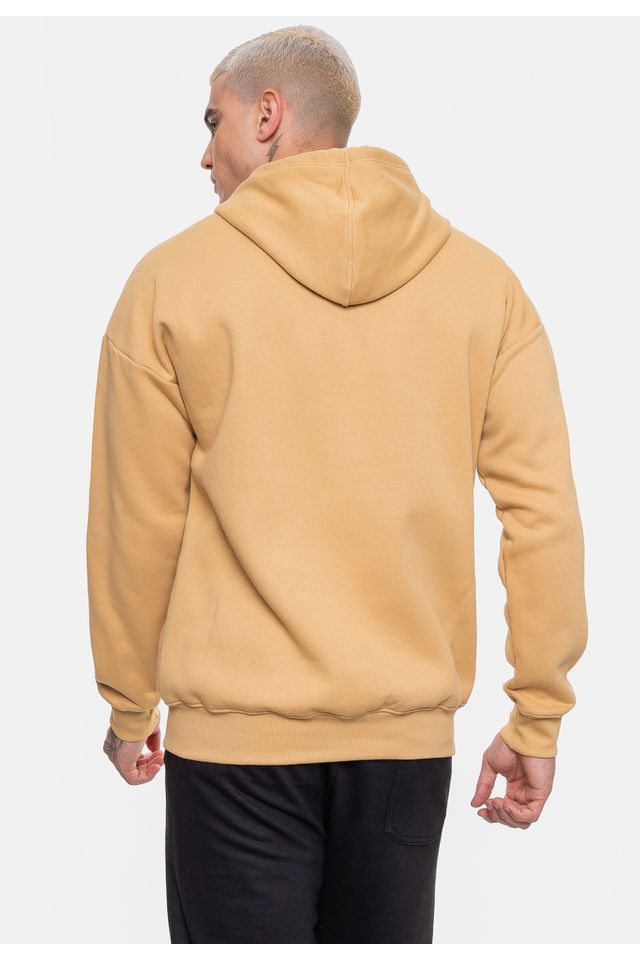 Moletom-NBA-Masculino-Number-Twill-Los-Angeles-Lakers-Bege-Mascavo