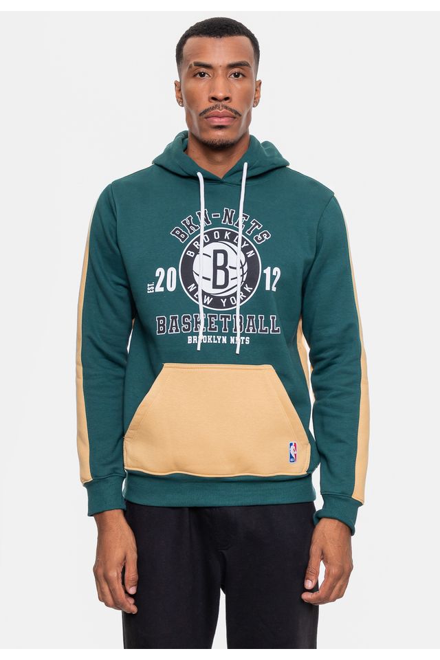 Moletom-NBA-Masculino-Team-Town-Brooklyn-Nets-Verde-Magala