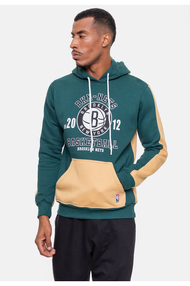 Moletom-NBA-Masculino-Team-Town-Brooklyn-Nets-Verde-Magala