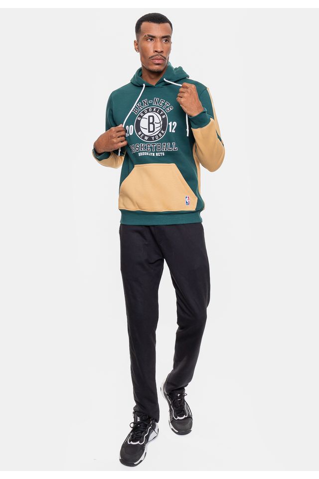 Moletom-NBA-Masculino-Team-Town-Brooklyn-Nets-Verde-Magala