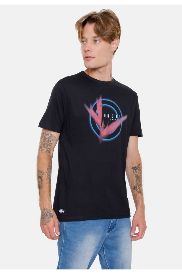 Camiseta-Oneill-Blur-Preta