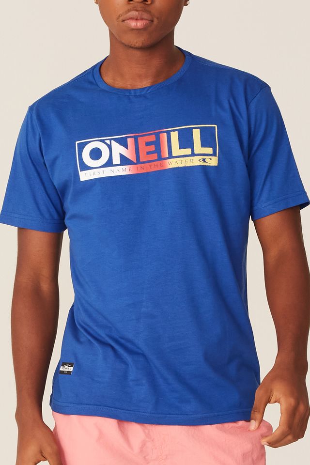 Camiseta-Oneill-Estampada-Azul-Royal