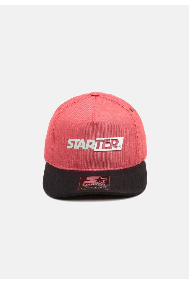 Bone-Starter-Aba-Curva-Snapback-Vermelho Bone-Starter-Aba-Curva-Snapback-Vermelho