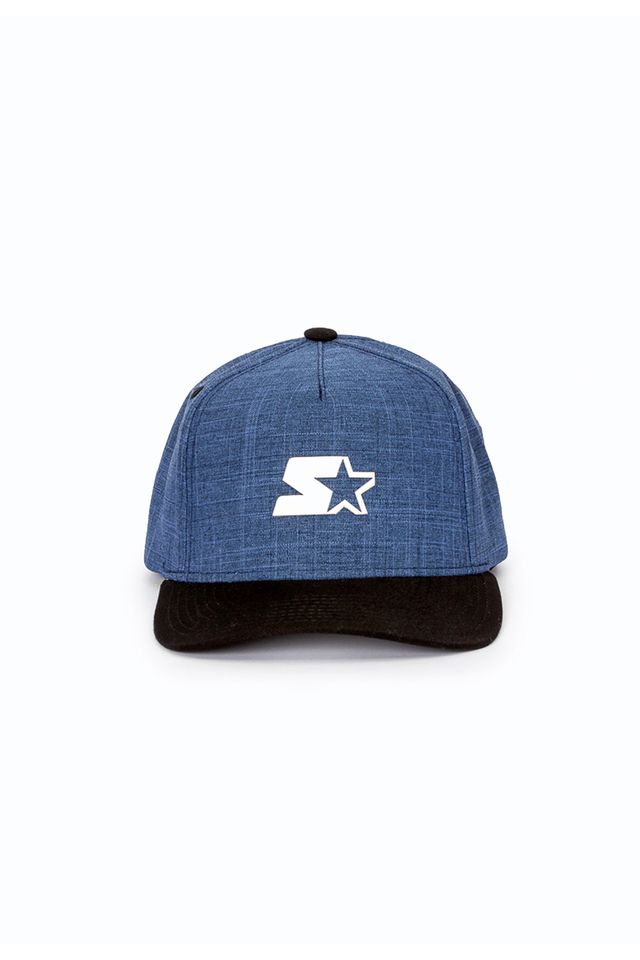 Bone-Starter-Aba-Curva-Snapback-Azul-Marinho-Mescla