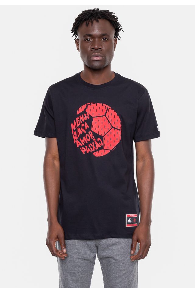 Camiseta-Starter-Estampada-Collab-Flamengo-Oficial-Preta Camiseta-Starter-Estampada-Collab-Flamengo-Oficial-Preta