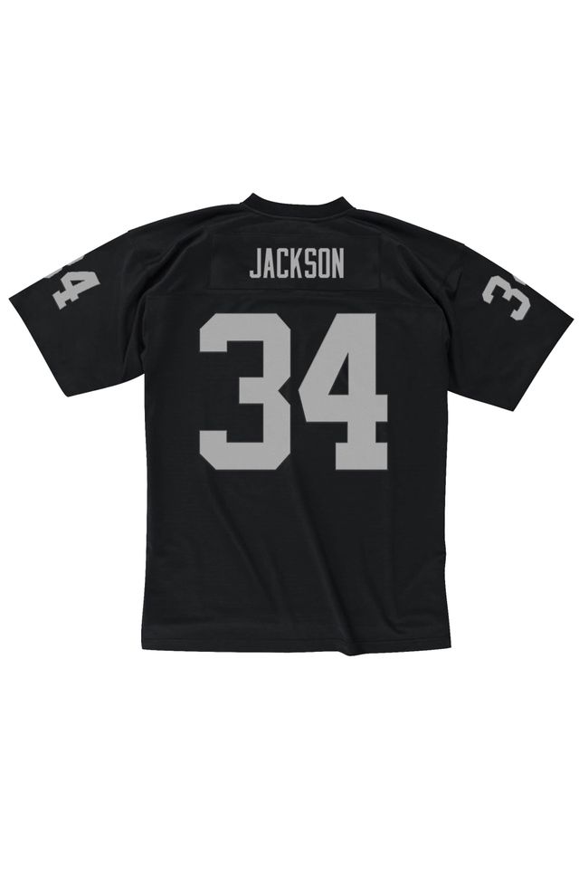 Camisa-Mitchell---Ness-NFL-Legacy-Jersey-Los-Angeles-Raiders-1988-Bo-Jackson-Preta