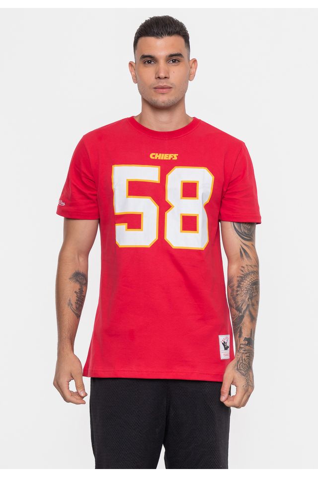 Camiseta-Mitchell---Ness-NFL-Kansas-City-Chiefs-Derrick-Thomas-Vermelha-Carmim