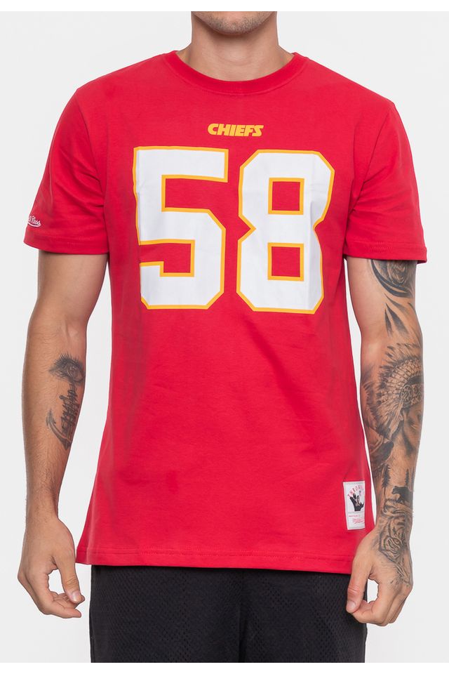 Camiseta-Mitchell---Ness-NFL-Kansas-City-Chiefs-Derrick-Thomas-Vermelha-Carmim