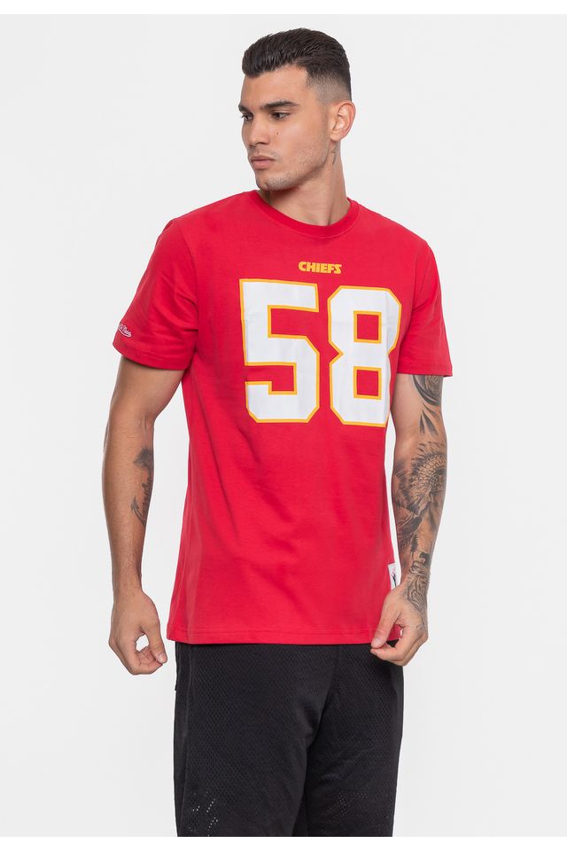 Camiseta-Mitchell---Ness-NFL-Kansas-City-Chiefs-Derrick-Thomas-Vermelha-Carmim