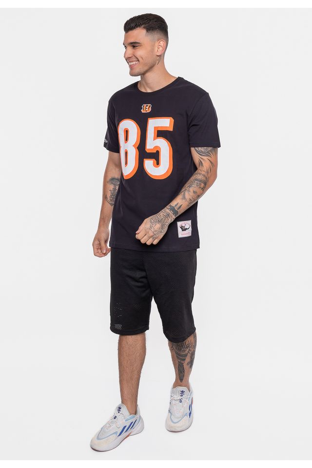 Camiseta-Mitchell---Ness-NFL-Cincinnatti-Bengals-Chad-Johnson-Preta