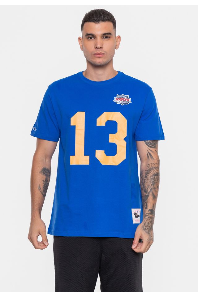 Camiseta-Mitchell---Ness-NFL-Los-Angeles-Rams-Kurt-Warner-Azul