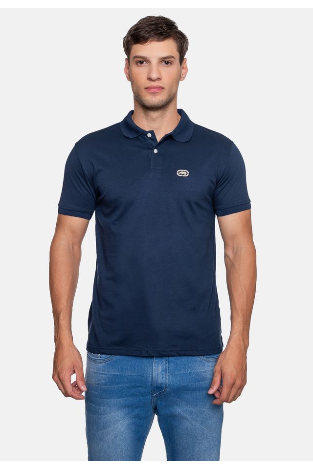 Camisa-Polo-Ecko-Piquet-Masculina-Marinho-Navy-Hipnose