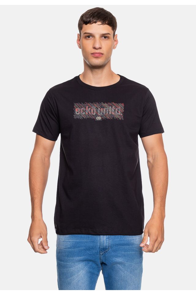 Camiseta-Ecko-Masculina-Lines-Preta