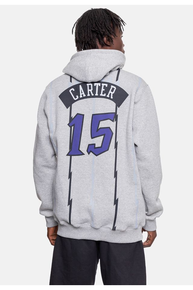 Moletom-Mitchell---Ness-Toronto-Raptors-Vince-Carter-Cinza-Mescla