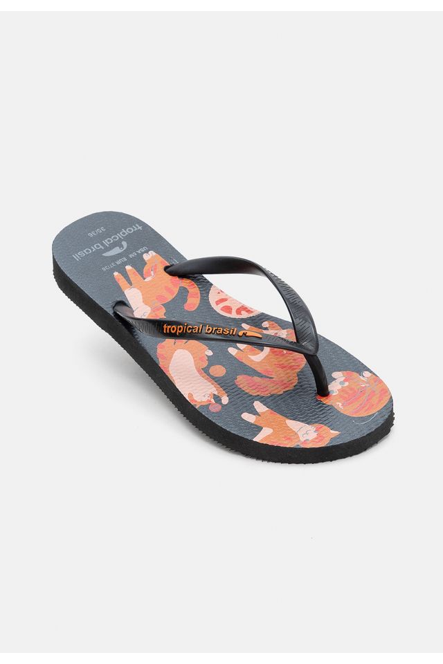 Chinelo-Tropical-Brasil-Pets-Slim-Preto