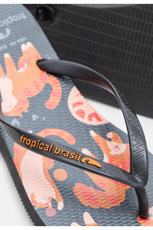 Chinelo-Tropical-Brasil-Pets-Slim-Preto