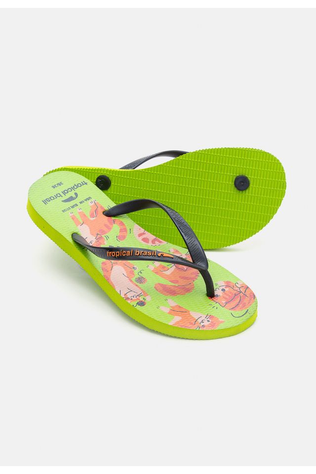 Chinelo-Tropical-Brasil-Pets-Slim-Preto-com-Verde