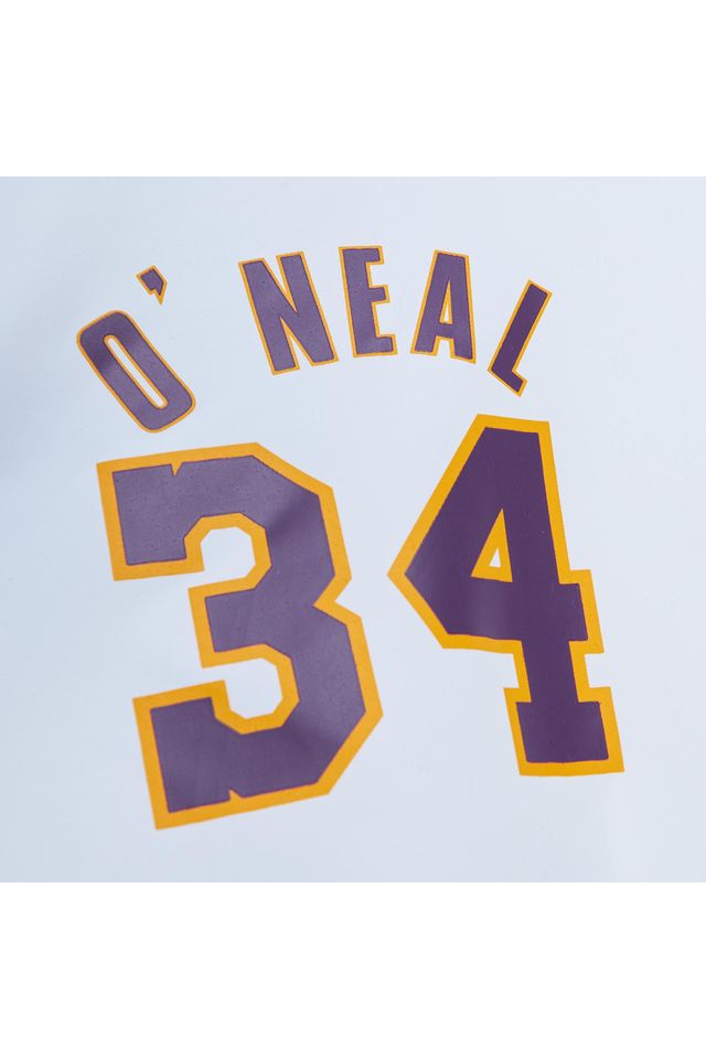 Jaqueta-Mitchell---Ness-Player-Burst-Warm-Up-Jacket-Los-Angeles-Lakers-Shaquille-O-Neal-Branca