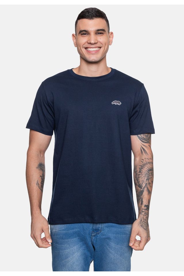 Camiseta-Ecko-Estampada-Azul-Marinho