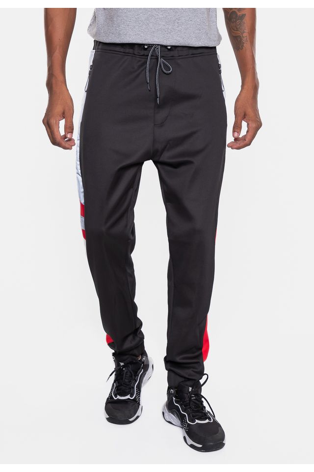 Calca-Fatal-Sintetica-Preta-com-Vermelha Calca-Fatal-Sintetica-Preta-com-Vermelha